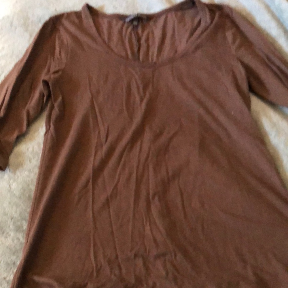 Brown 3/4 Sleeve Top